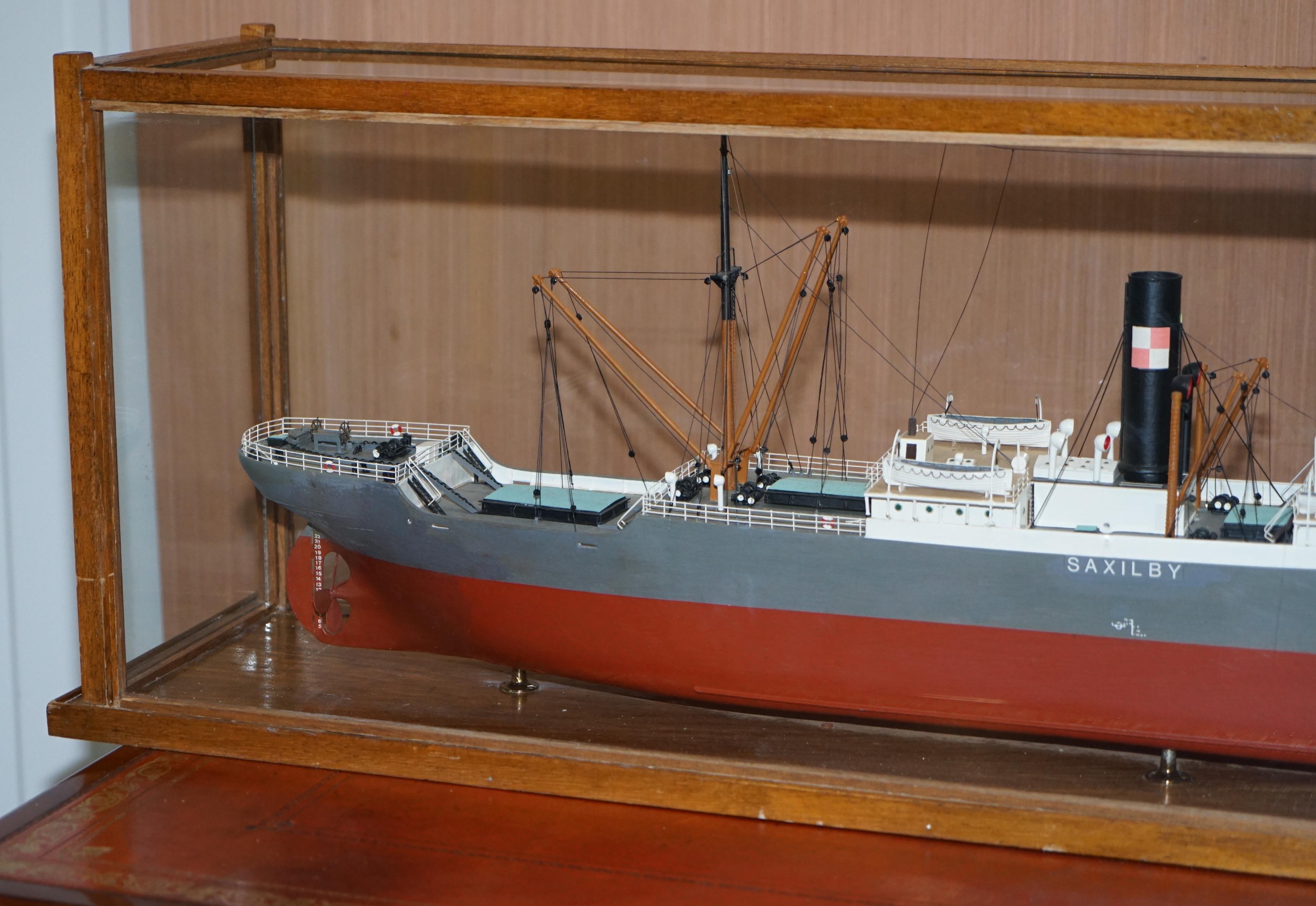 Douglass Owen Model 1914-1933 S.S Saxilby Ropner Shipping Cargo Ship Liner Boat 12