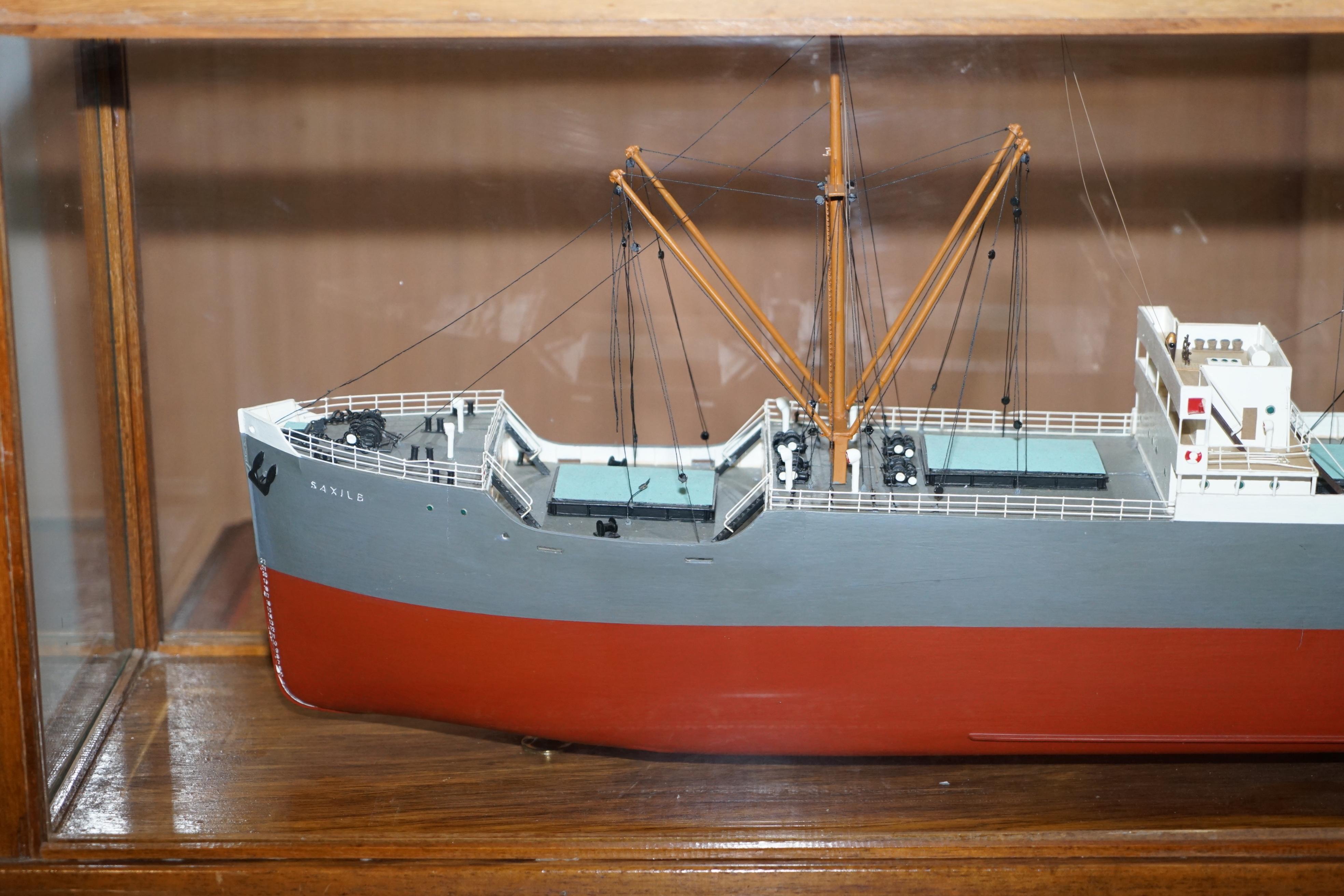 English Douglass Owen Model 1914-1933 S.S Saxilby Ropner Shipping Cargo Ship Liner Boat