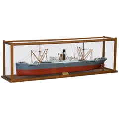 Vintage Douglass Owen Model 1914-1933 S.S Saxilby Ropner Shipping Cargo Ship Liner Boat