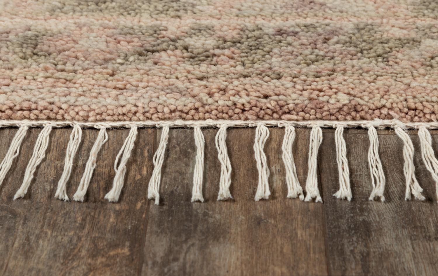 Doukkala Galoya Marokkanisch-inspirierter Teppich „Natural“ von Christiane Lemieux (Handgewebt) im Angebot