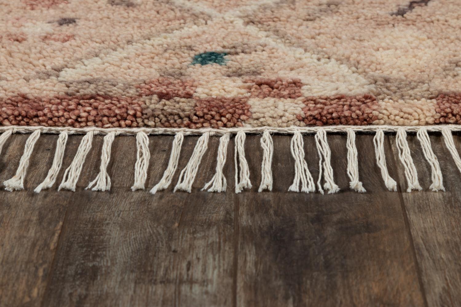 Hand-Woven “Doukkala Gnibi” 'Natural' Moroccan-Inspired Rug by Christiane Lemieux For Sale