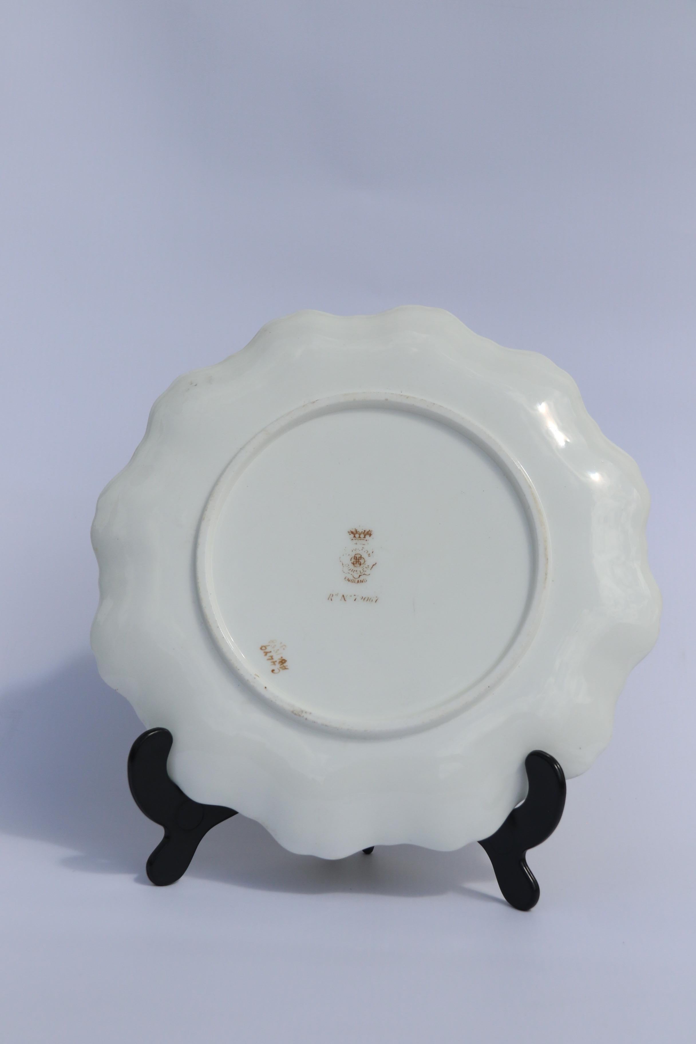Placcato argento Doulton Burslem  e Walker & Hall set da dessert alla fragola per due persone C1900 in vendita