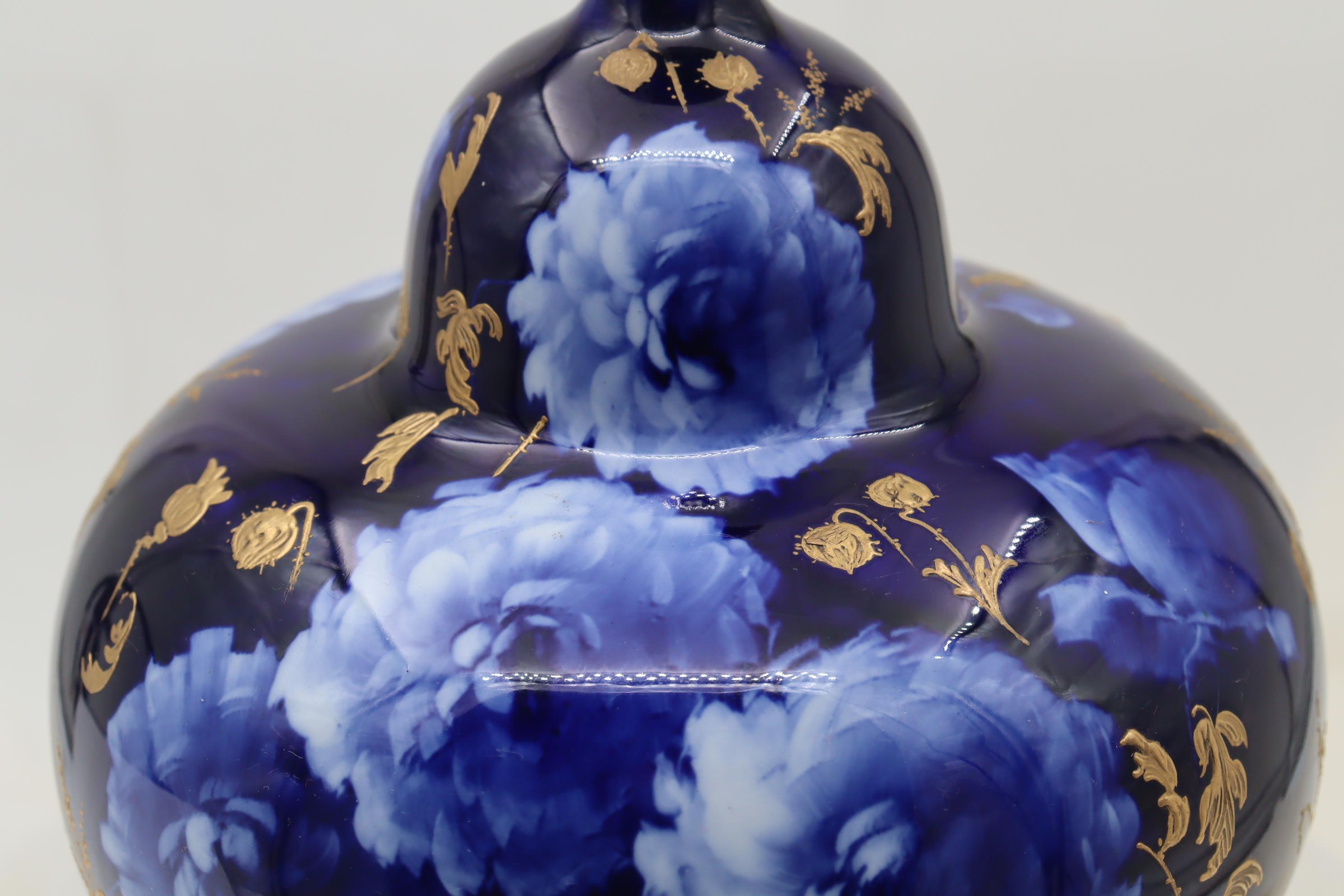 Hand-Painted Doulton Burslem Corolian Ware vase For Sale