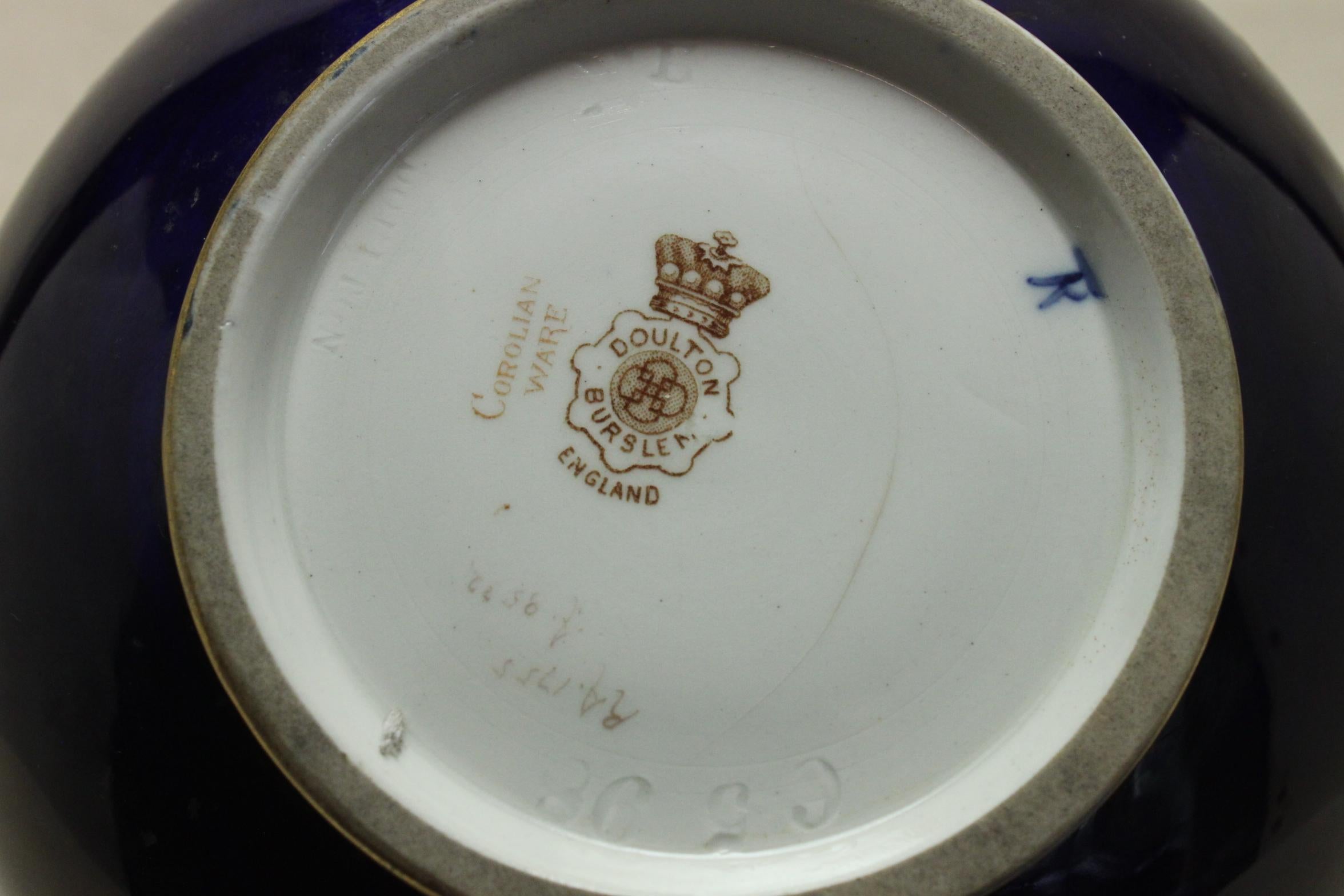 Earthenware Doulton Burslem Corolian Ware vase For Sale
