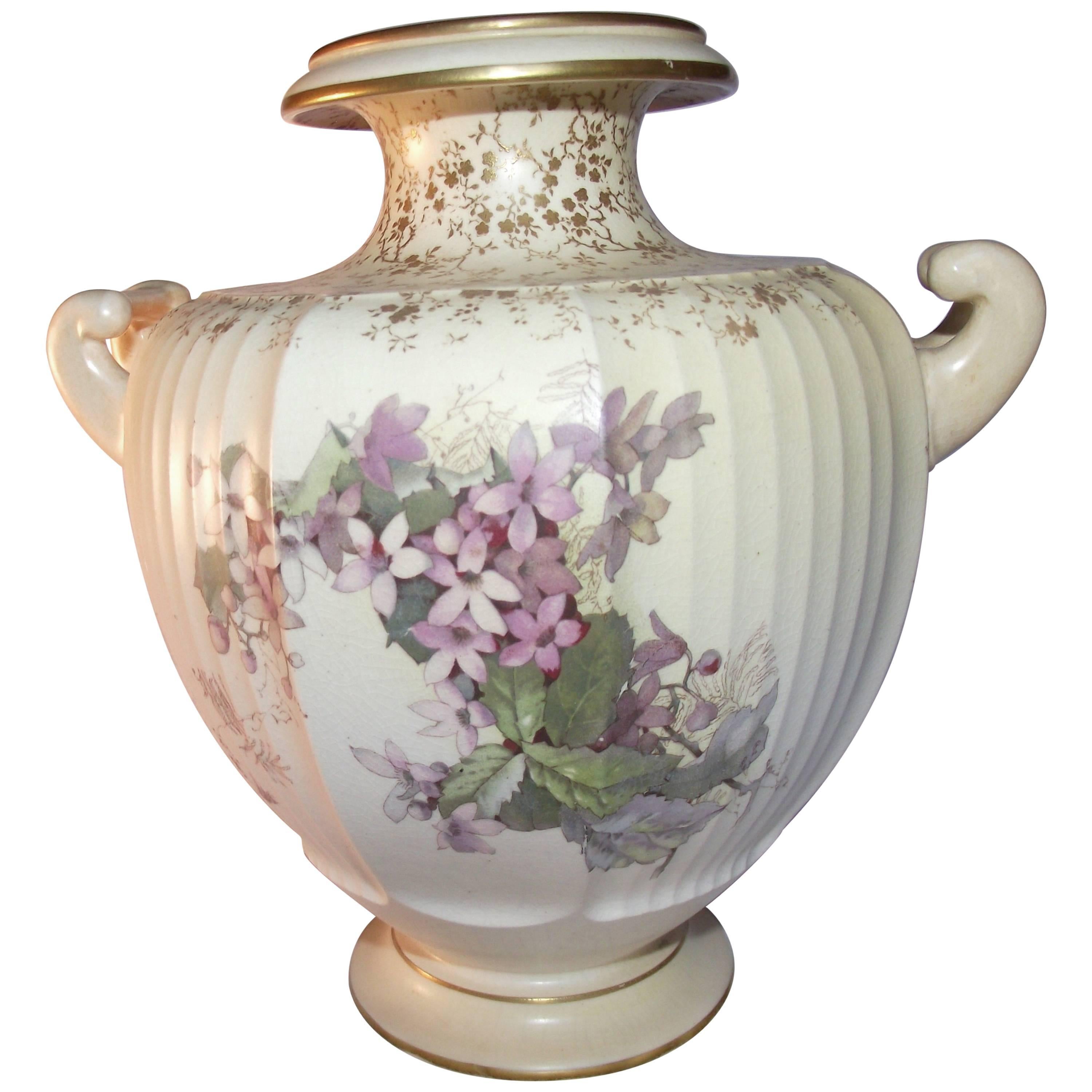 Doulton Burslem Double Handled Vase For Sale