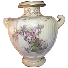 Antique Doulton Burslem Double Handled Vase