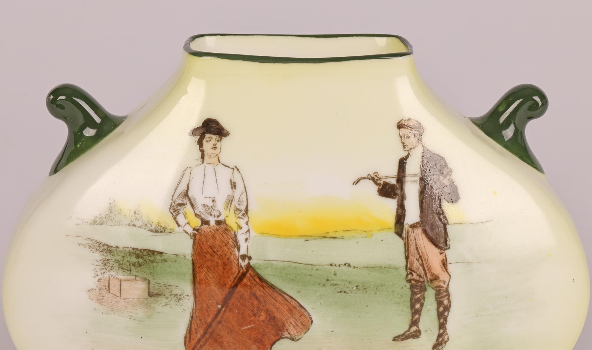 Doulton Burslem Series Ware Golfing Scenes Vase by Charles Dana Gibson For Sale 8