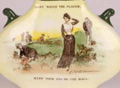 Doulton Burslem Series Ware Golfing Scenes Vase by Charles Dana Gibson