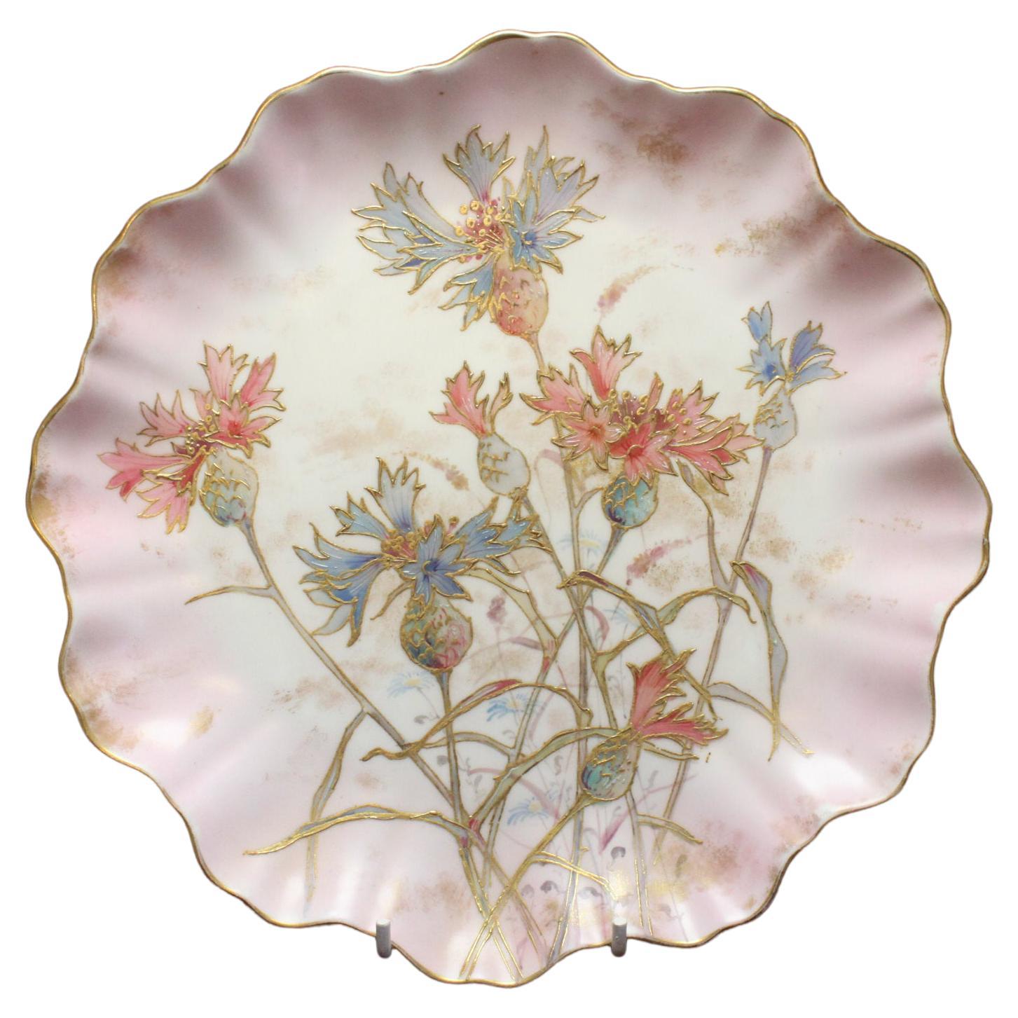 Doulton Burslem Spanish Ware Painted Plate For Sale