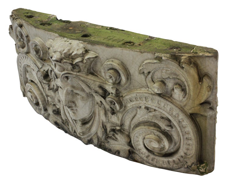 Doulton Carrara Ware Wall Pediment For Sale at 1stDibs