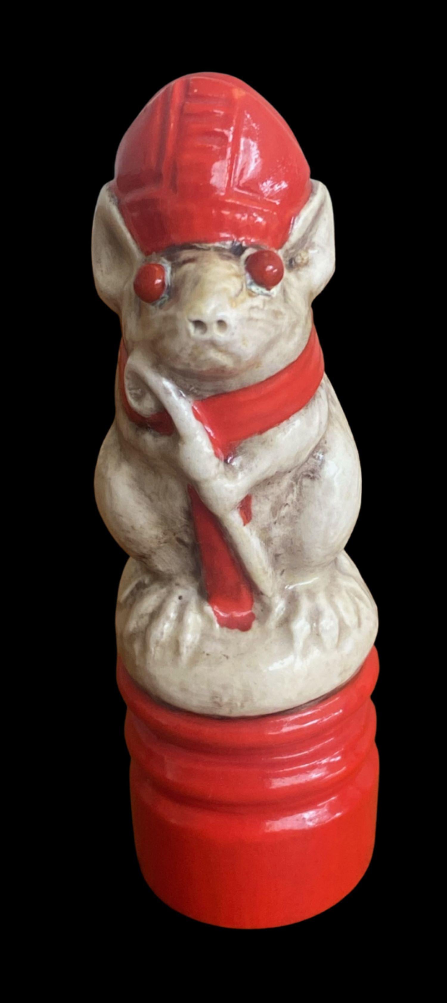 5134

George Tinworth for Doulton. Red Bishop Chess Piece modelled as a Mouse

Circa 1900

Dimensions
8cm high

Complimentary Insured Postage
14 Day Money Back Guarantee
BADA Member – Buy the Best from the Best.