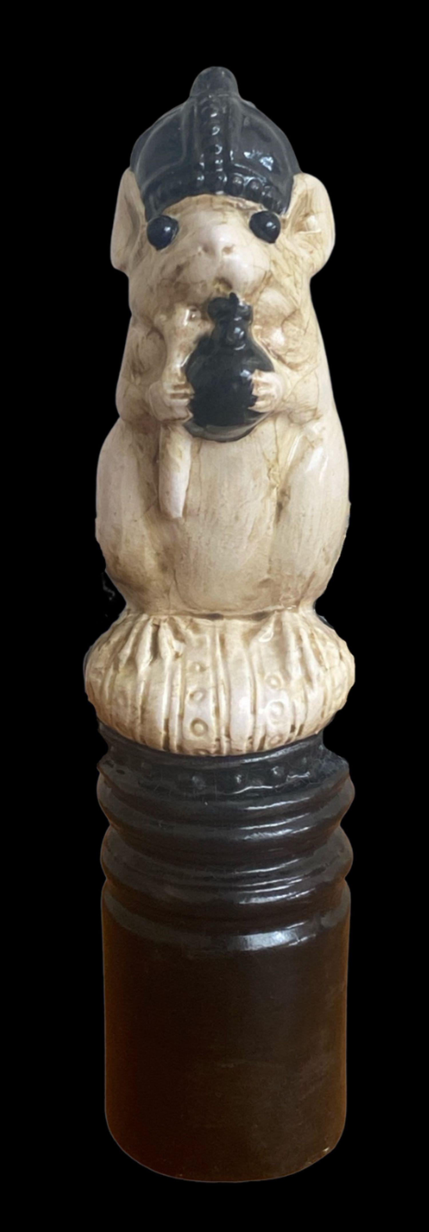 5133

George Tinworth for Doulton. Rare black king chess piece modelled as a Mouse

Small glaze frits to base.

Dimensions
11cm high

Complimentary insured postage
14 Day Money Back Guarantee
BADA Member – Buy the Best from the Best.