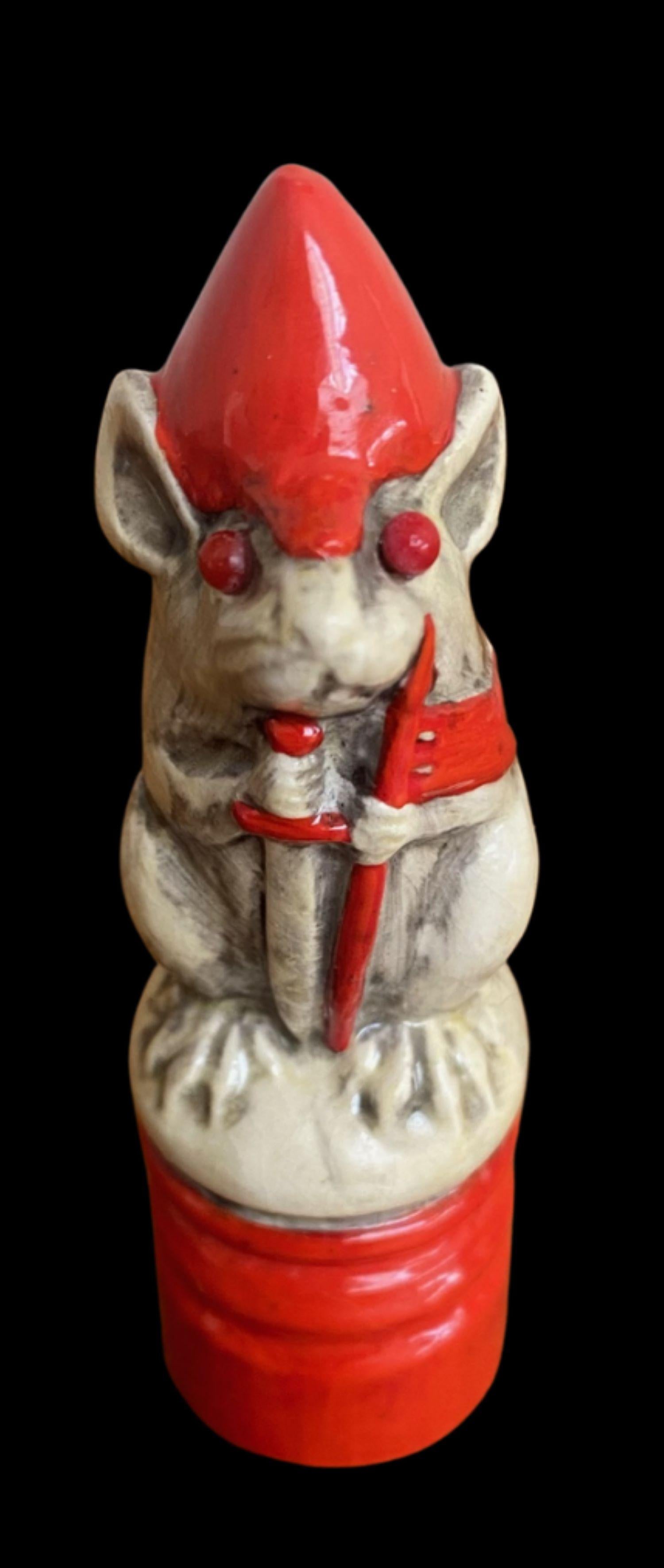 5135

George Tinworth for Doulton. A red knight chess piece modelled as a mouse

Circa 1900

Dimensions
8cm high

Complimentary Insured Postage
14 Day Money Back Guarantee
BADA Member – Buy the Best from the Best.