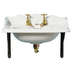 Antique Doulton & Co. 19th Century Sink with Wall Brackets