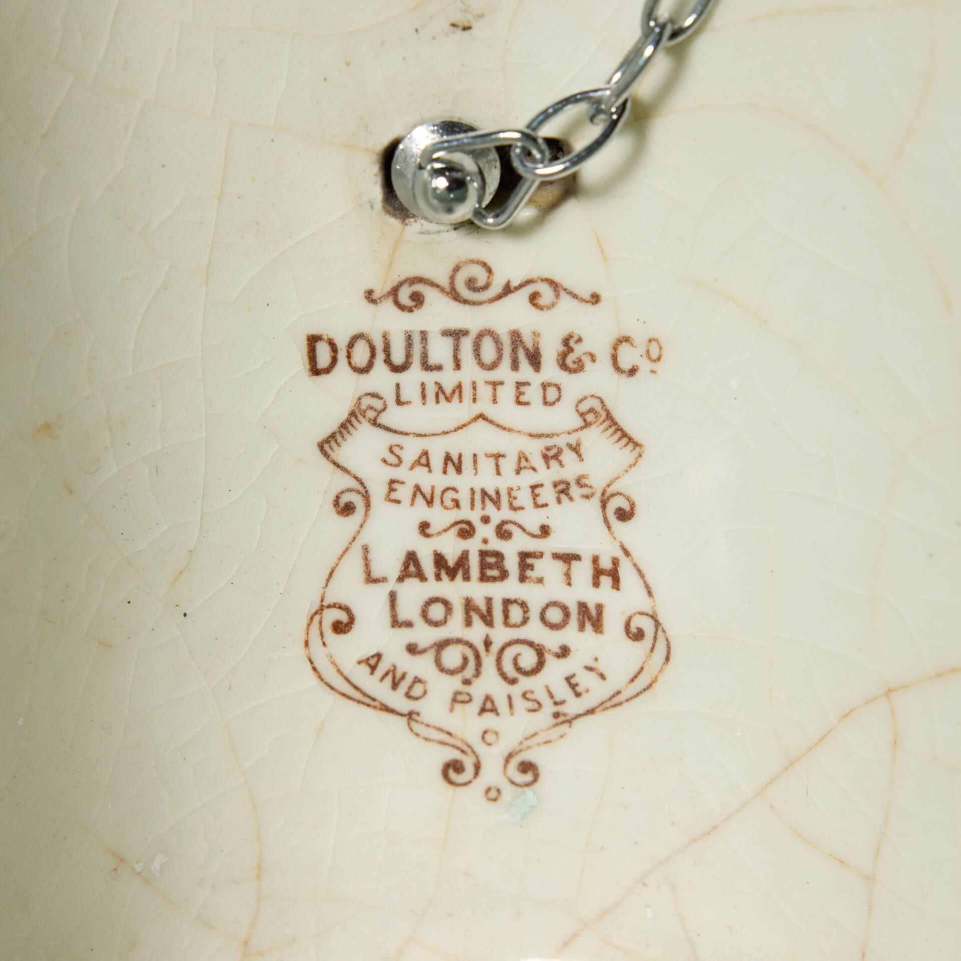 Ceramic Doulton & Co. 19th Century Stoneware Sink