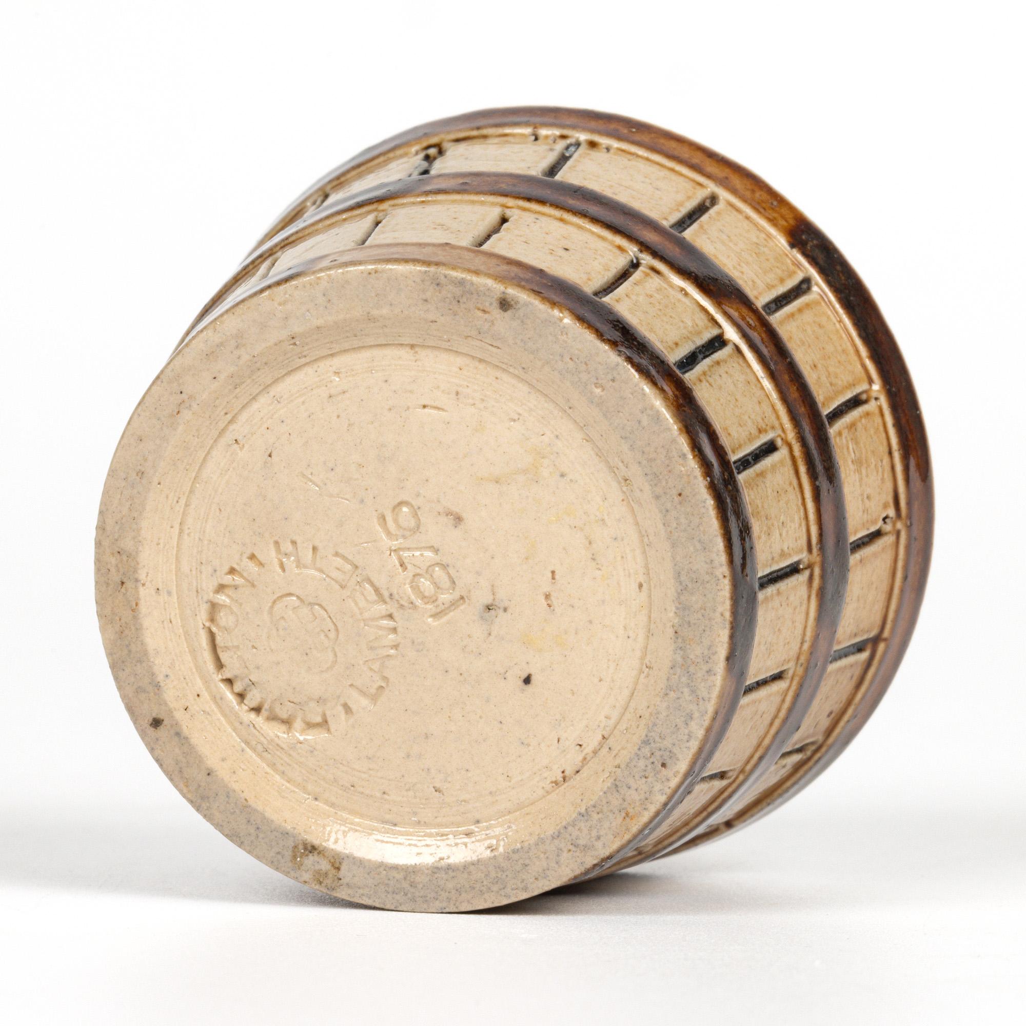 Doulton Lambeth Cucharón temprano de fleje Arte Cerámica Sal 1876 en venta 2