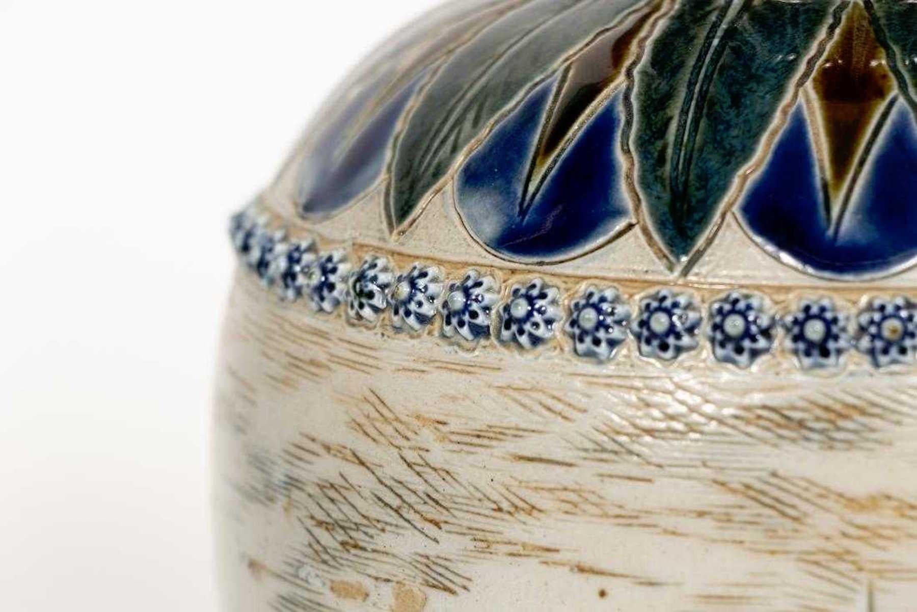 Doulton Lambeth Equestrian Vase by Hannah Barlow 1