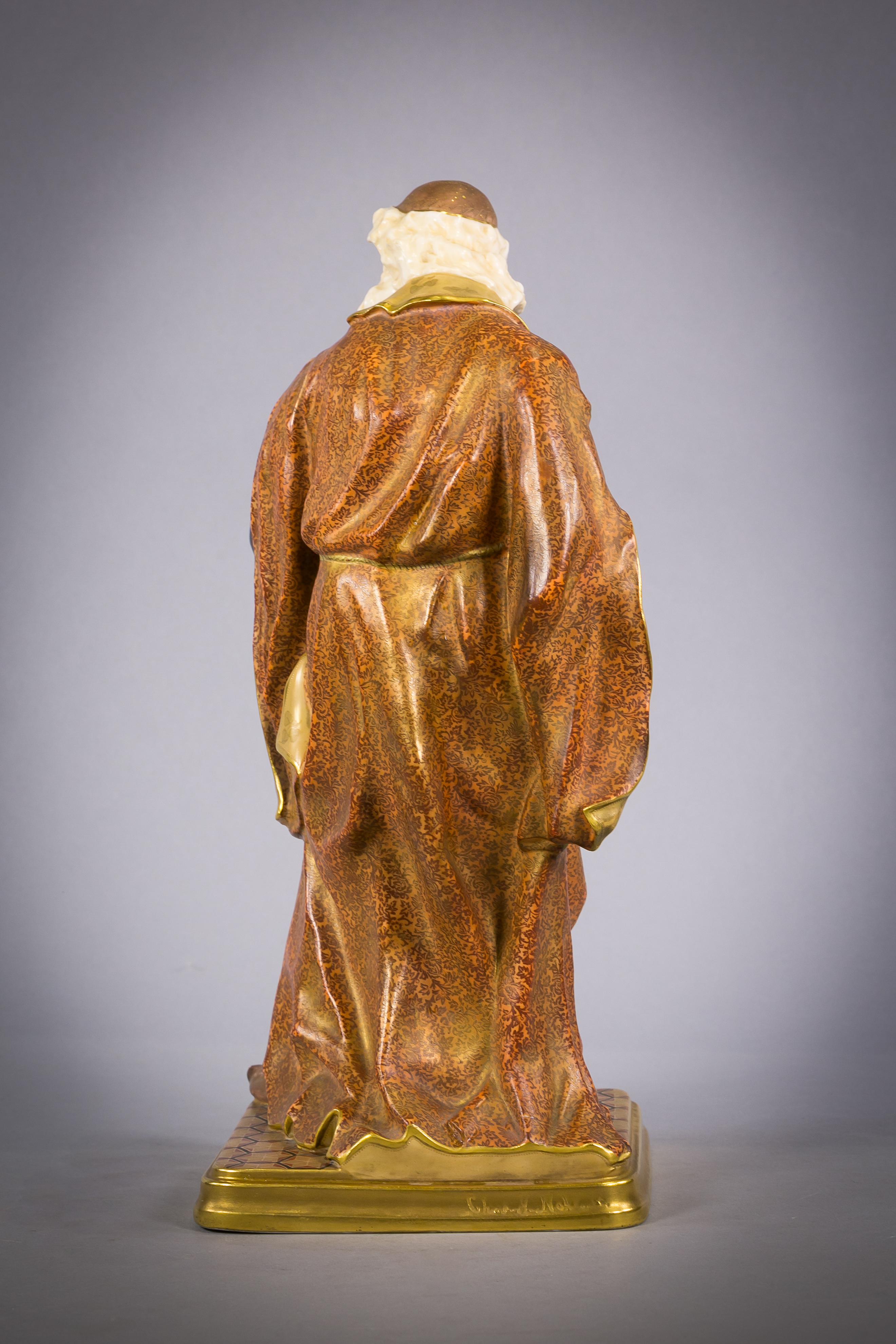 Doulton Burslem Figure of Shylock, circa 1890 In Good Condition For Sale In New York, NY