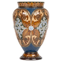 Doulton Lambeth Floral Design Vase by Eliza Simmance and Emily Stormer