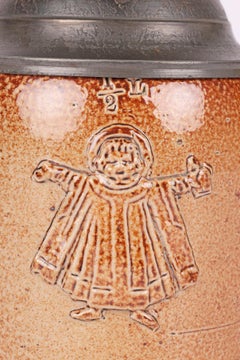 Doulton Lambeth für Thierry & Breul Seltener Münchner Bierstein aus Steingut