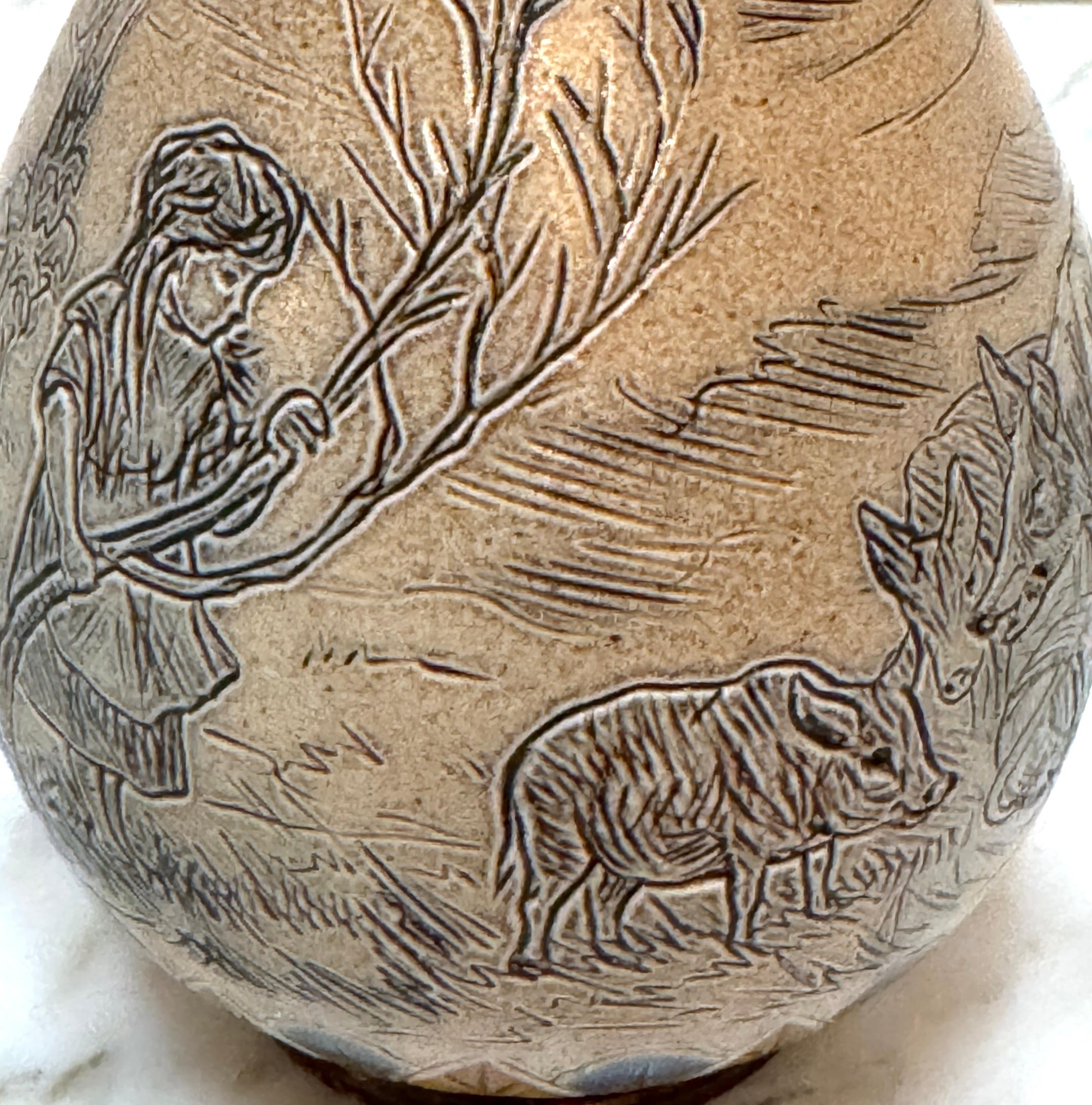 Doulton Lambeth Girl & Pigs in Landscape Jug par Hannah Barlow, et al, 1883 en vente 7