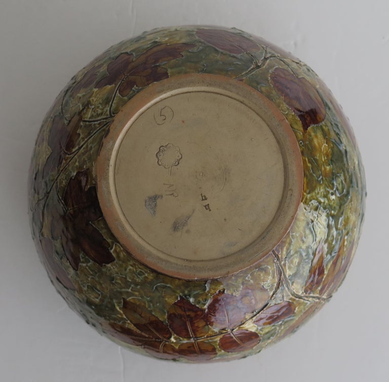 Doulton Lambeth Jardiniere Stoneware, English circa 1890 For Sale at