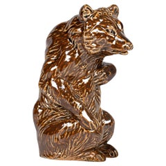 Antique Doulton Lambeth Rare Bear Form Pepper Pot by Mark V Marshall