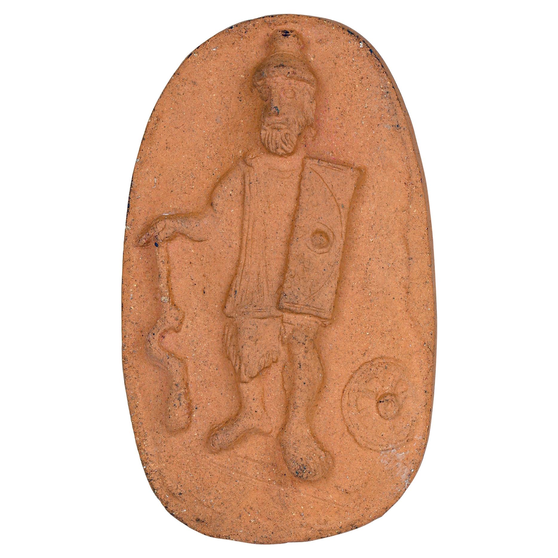 Doulton Lambeth Roman Artifact Terracotta Plaque By Joseph Mott