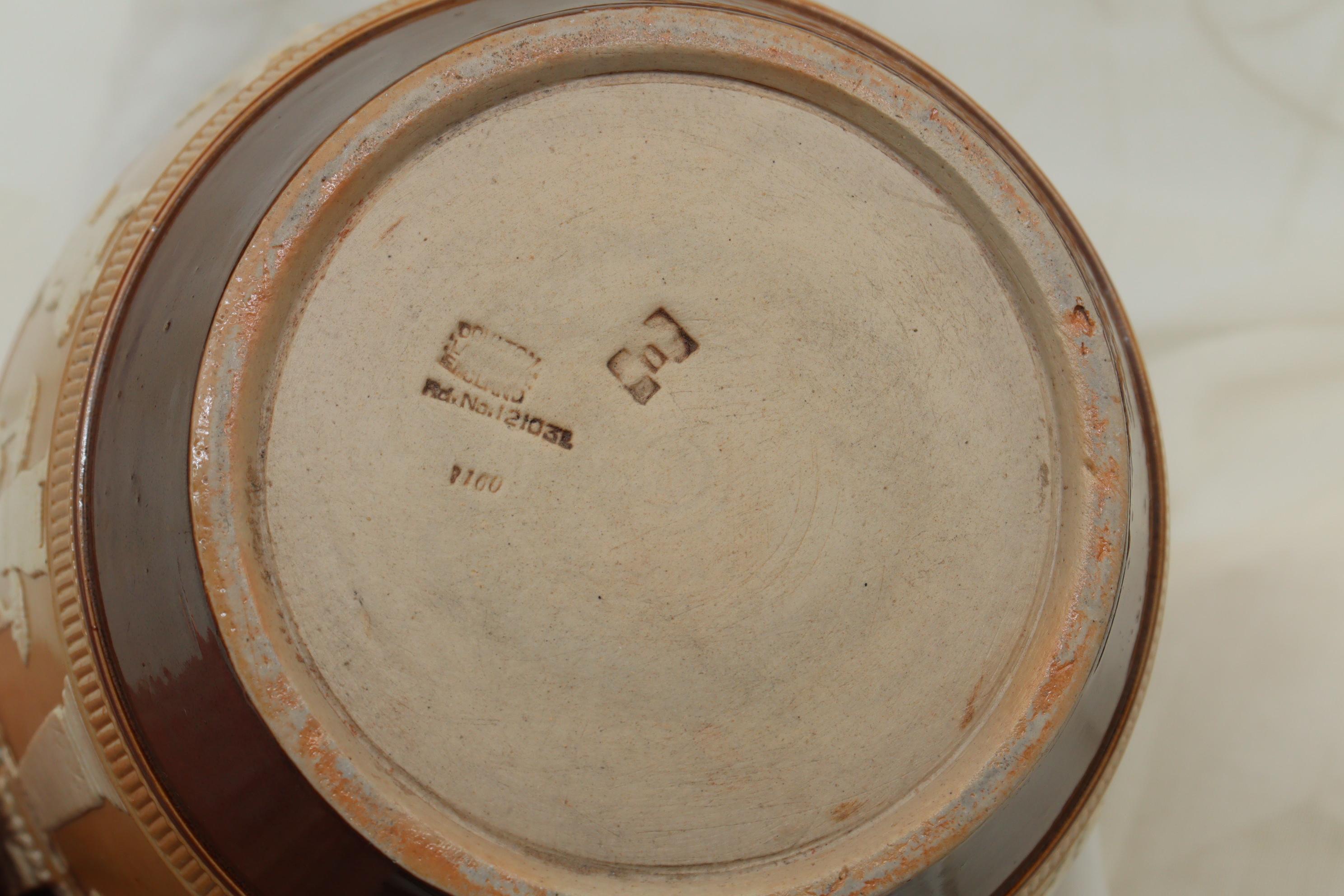 Doulton Lambeth Stoneware Egyptian Revival pitcher For Sale 4