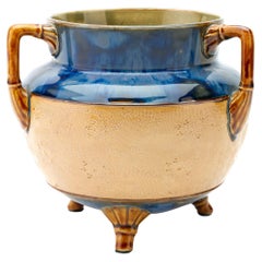 Doulton Lambeth Stoneware Planter Vase 19th Century