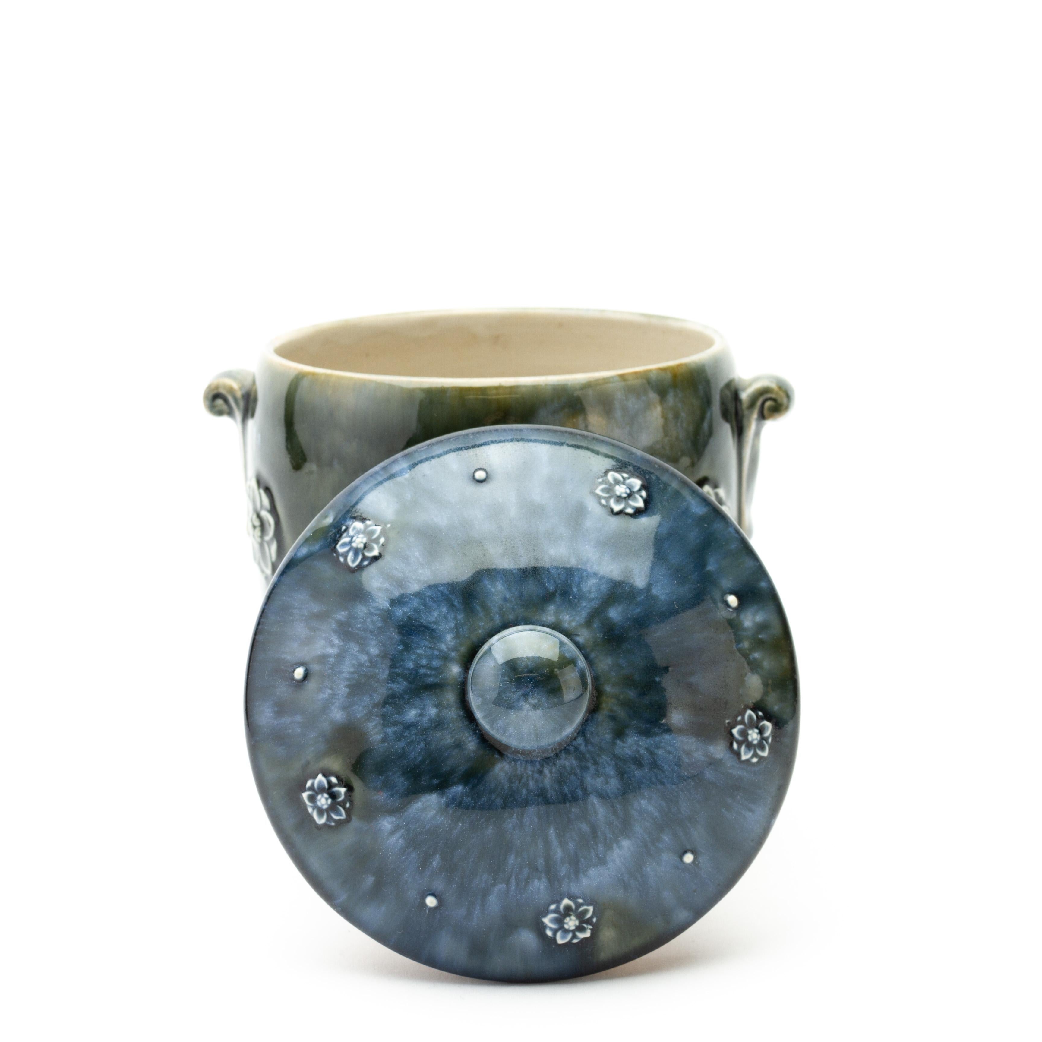 Doulton Lambeth Stoneware Tobacco Jar 19th Century For Sale 1