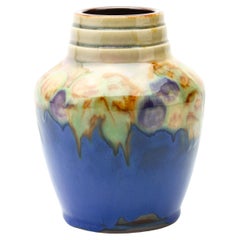 Antique Doulton Lambeth Stoneware Vase 19th Century