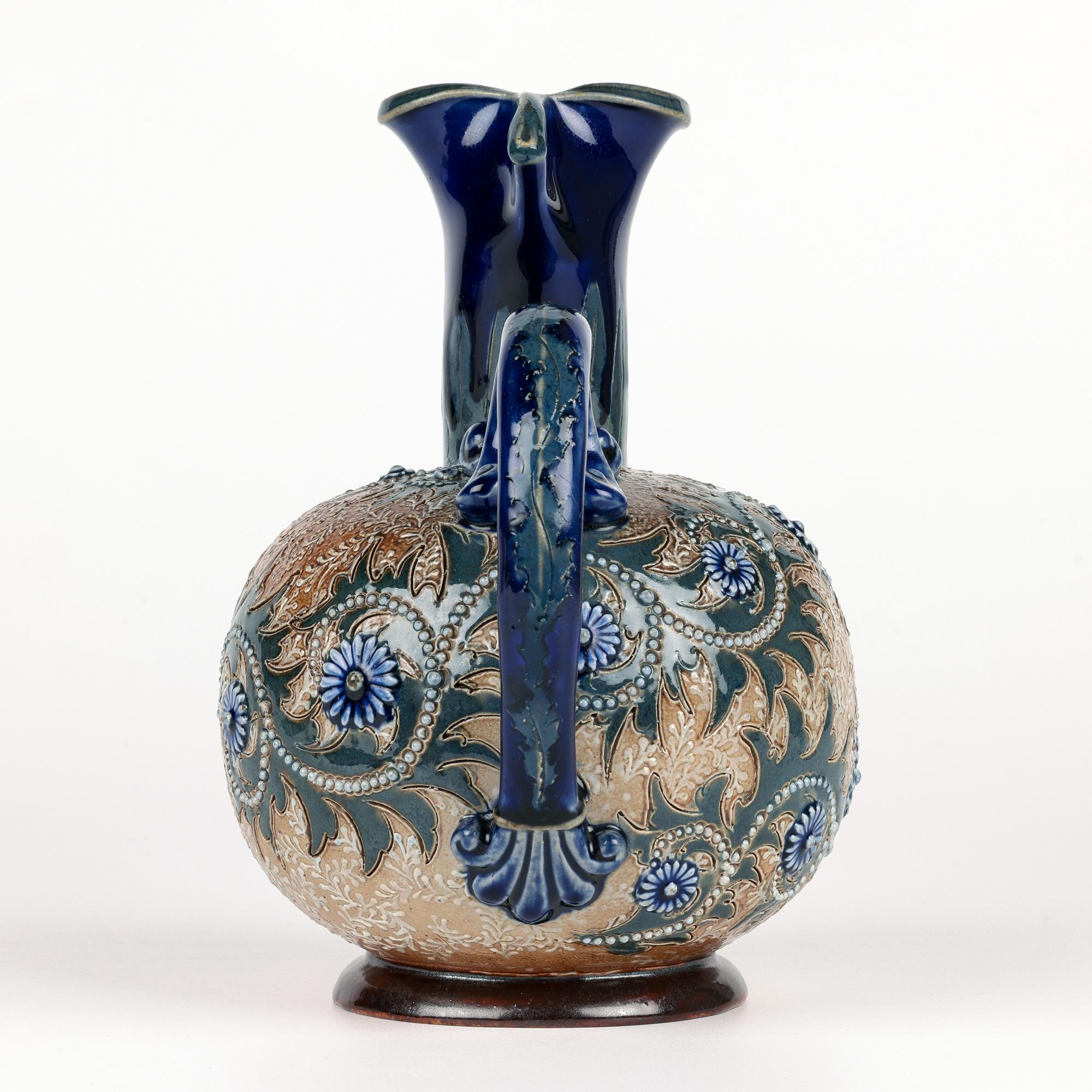 Doulton Lambeth Zoomorphic Stylized Art Pottery Jug di Eliza L. Hubert in vendita 3