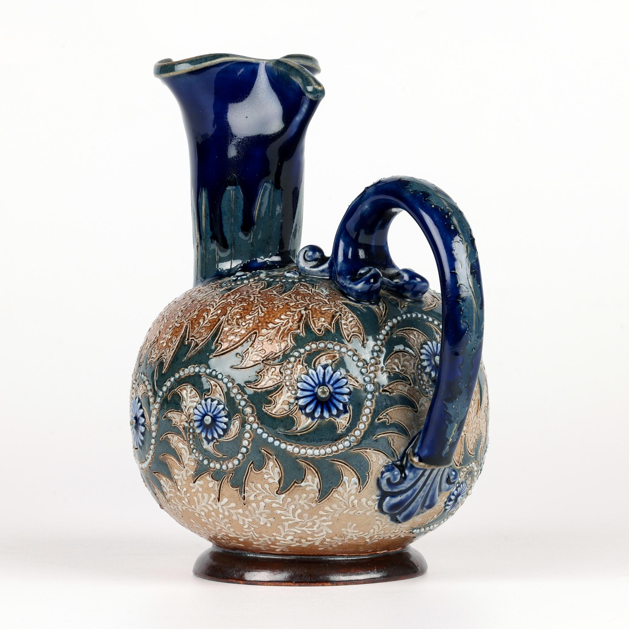 Doulton Lambeth Zoomorphic Stylized Art Pottery Jug di Eliza L. Hubert in vendita 8