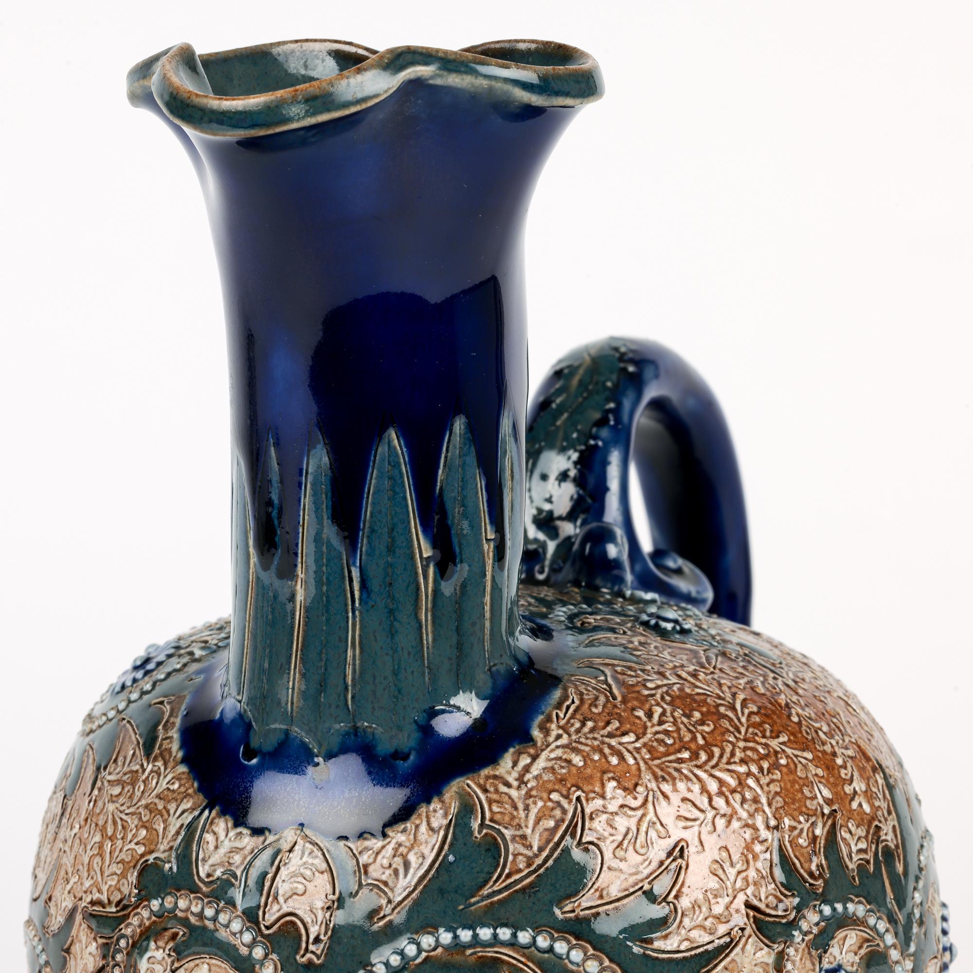 Doulton Lambeth Zoomorphic Stylized Art Pottery Jug di Eliza L. Hubert in vendita 11