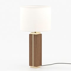 Dounia Walnut Table Lamp