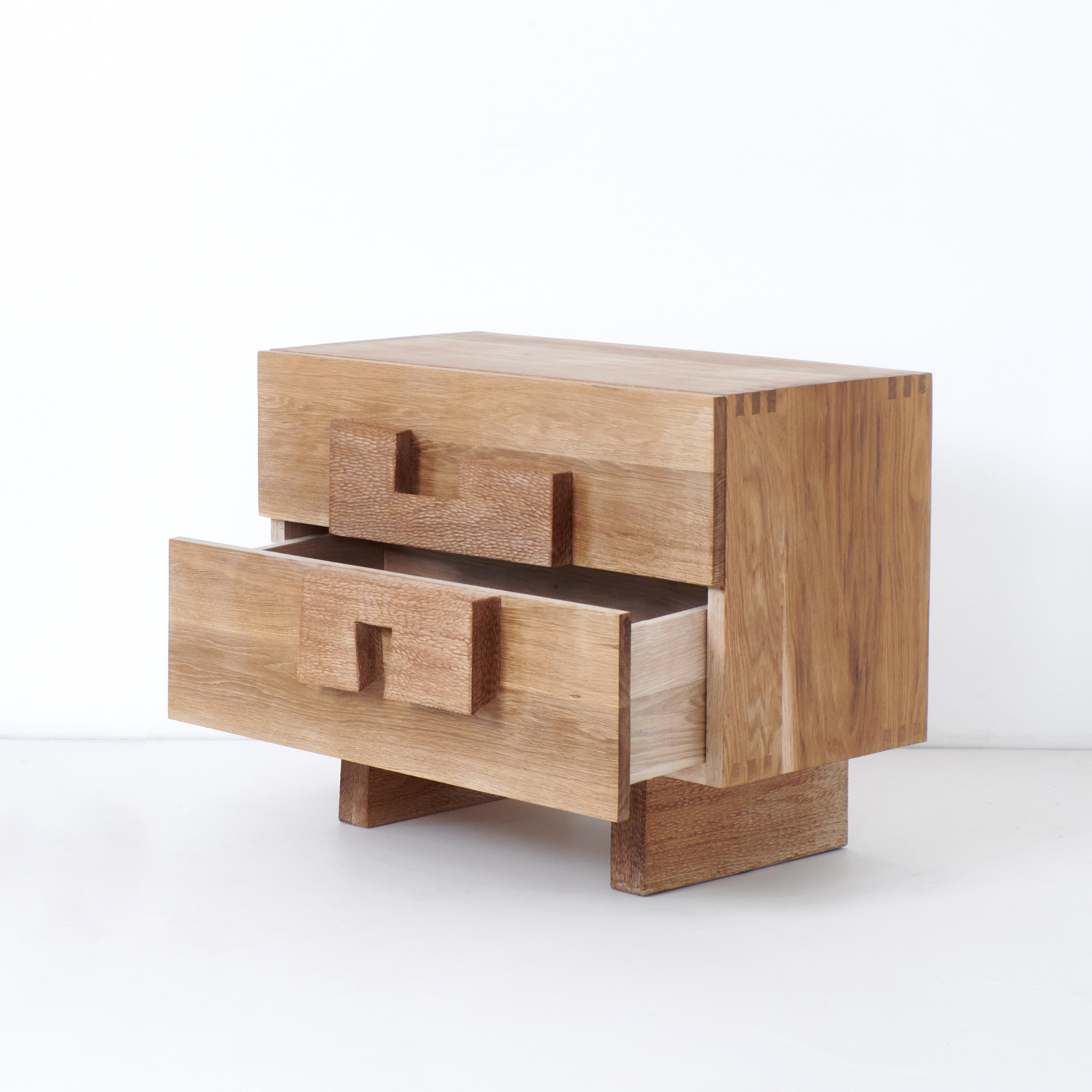 Oak Douro Bedside Table (large) For Sale