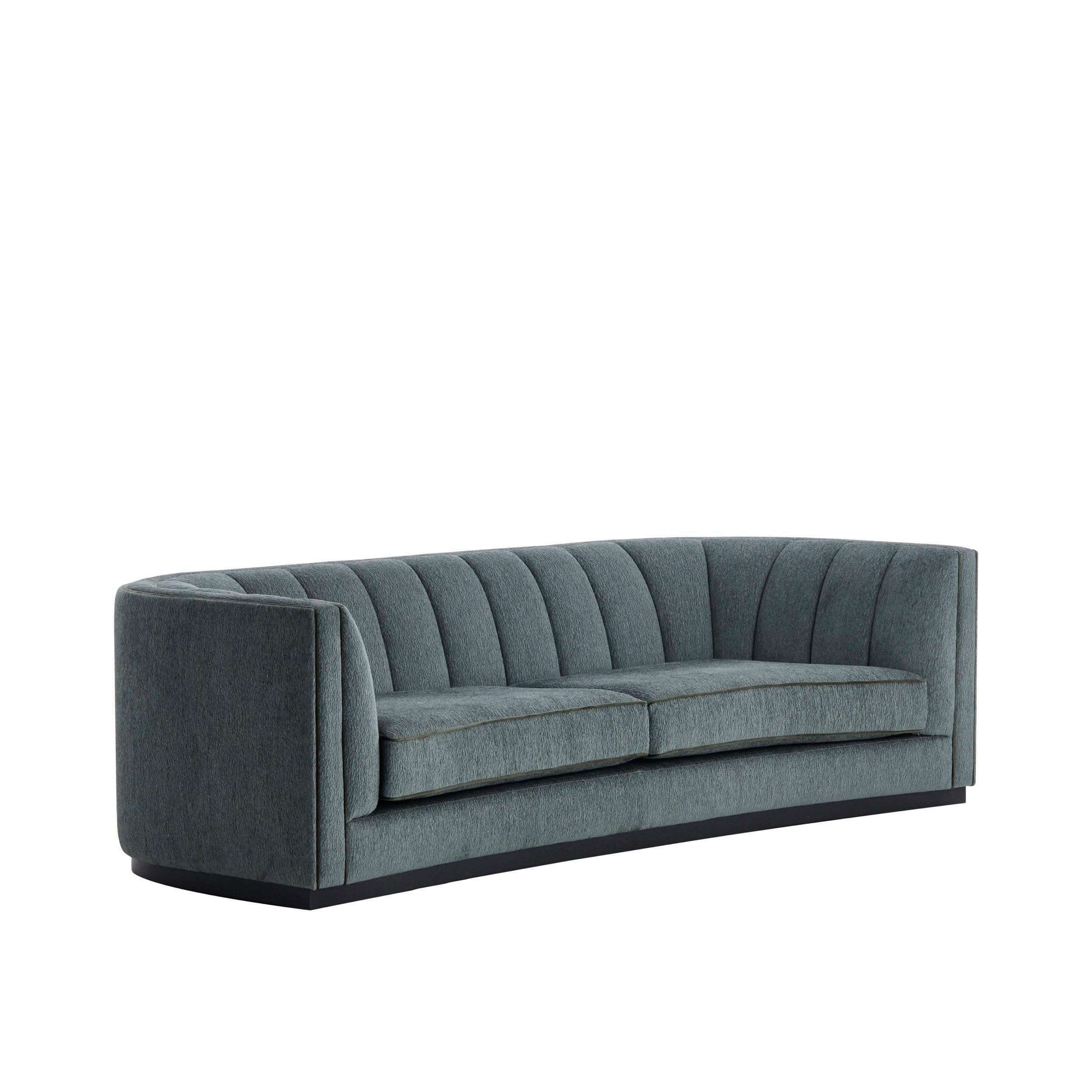 DOURO is a timeless sofa, very comfortable, designed to be used on a daily basis.‎ Characterized by a particular curved shape and a customizable base in wood or lacquered.‎ Available in 2 different sizes or custom dimensions upon request.‎

Custom