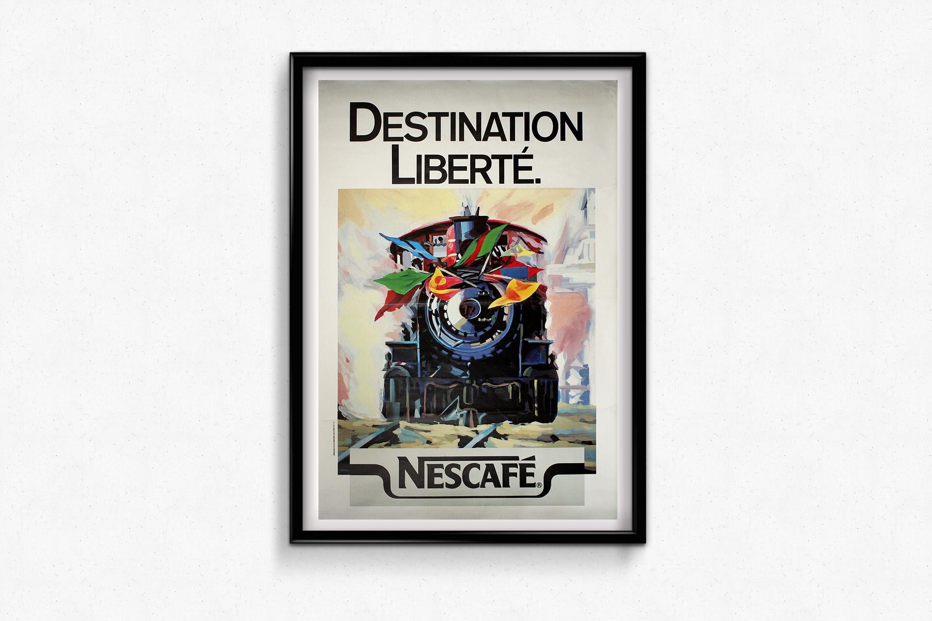 Dieses Original-Werbeplakat mit dem Titel 