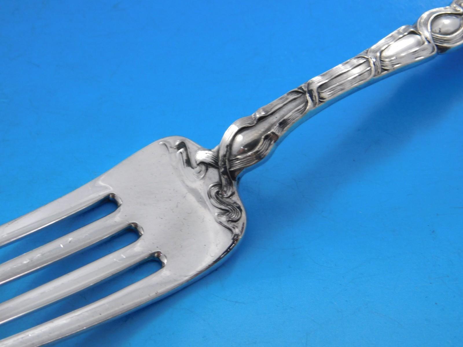 Douvaine by Unger Sterling Silver Flatware Set Service 131 Pieces Dinner Rare For Sale 6