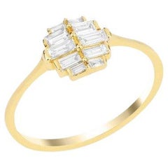 Doux - 0.35ct - Art-Deco Baguette Diamond Ring