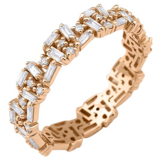 0.72 ct Baguette Diamond Eternity Band For Sale