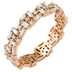 Bracelet éternel en diamant baguette de 0,72 ct