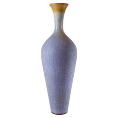 Dove Blue Steingutvase – Berndt Friberg, Gustavsberg 1956