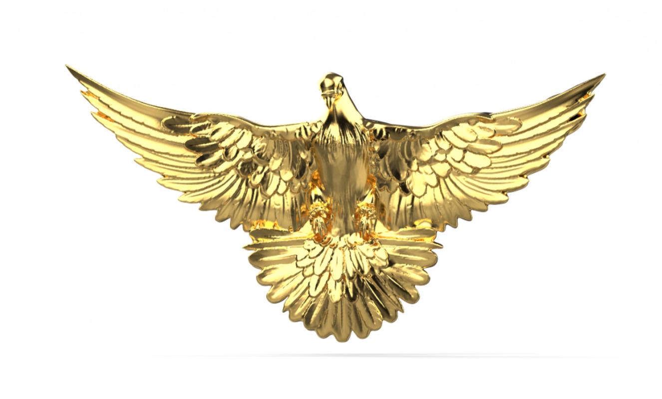 Dove Brooch, 18K Gold In New Condition For Sale In Leigh-On-Sea, GB