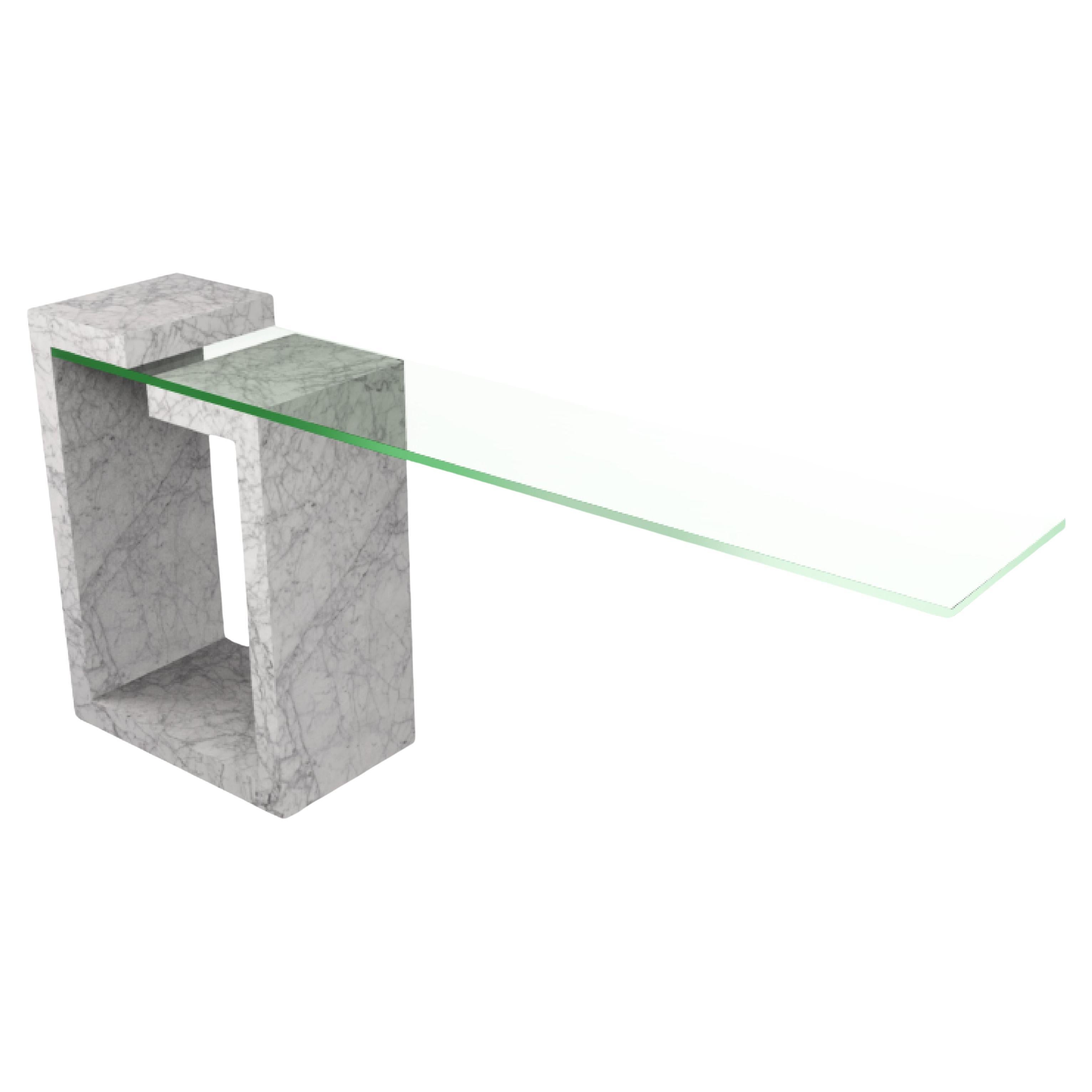 Consola de Mármol Italiano de Carrara Diseño Contemporáneo Joaquín Moll España en venta