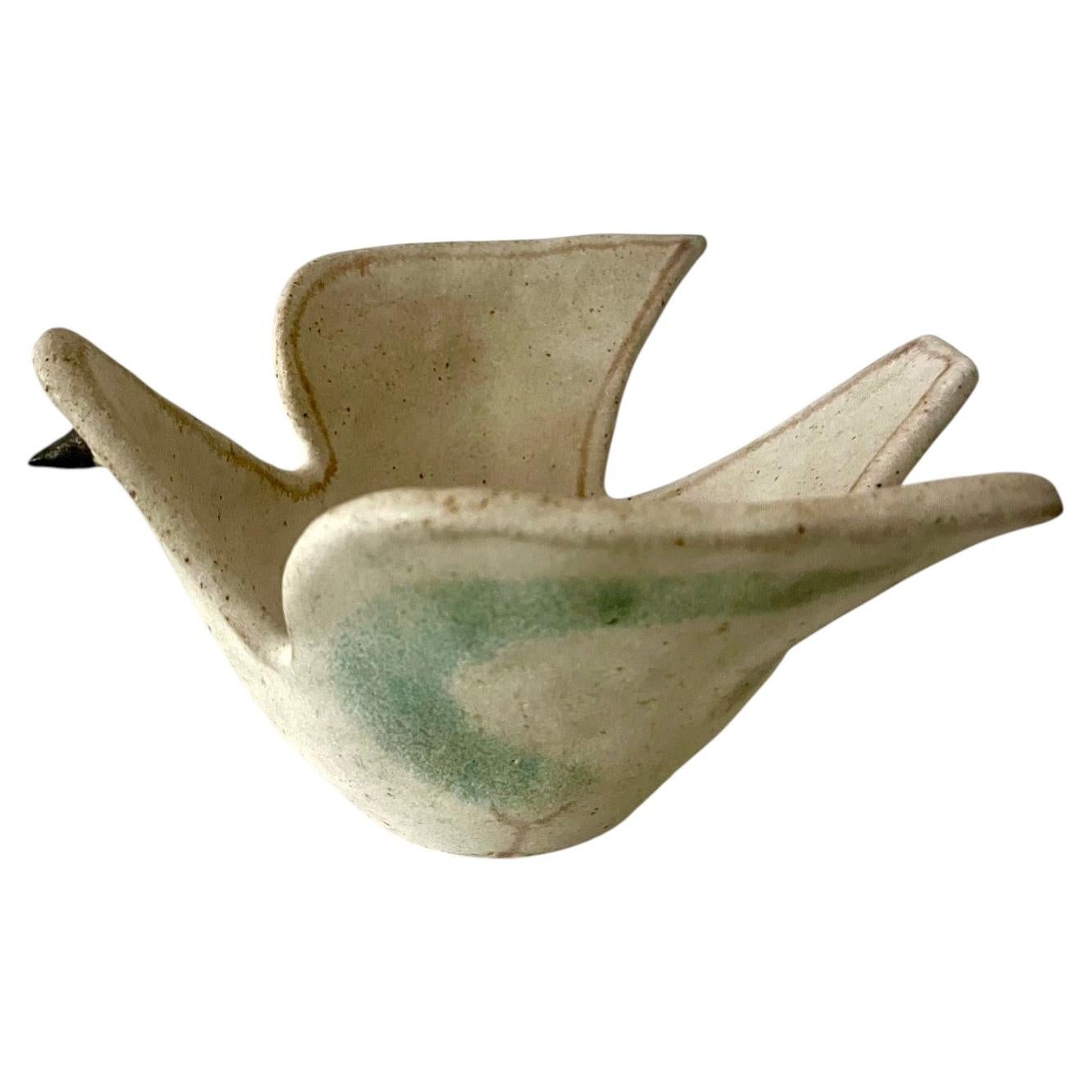 "Dove" Ceramic Bowl by Bruno Gambone, Italy 1970's