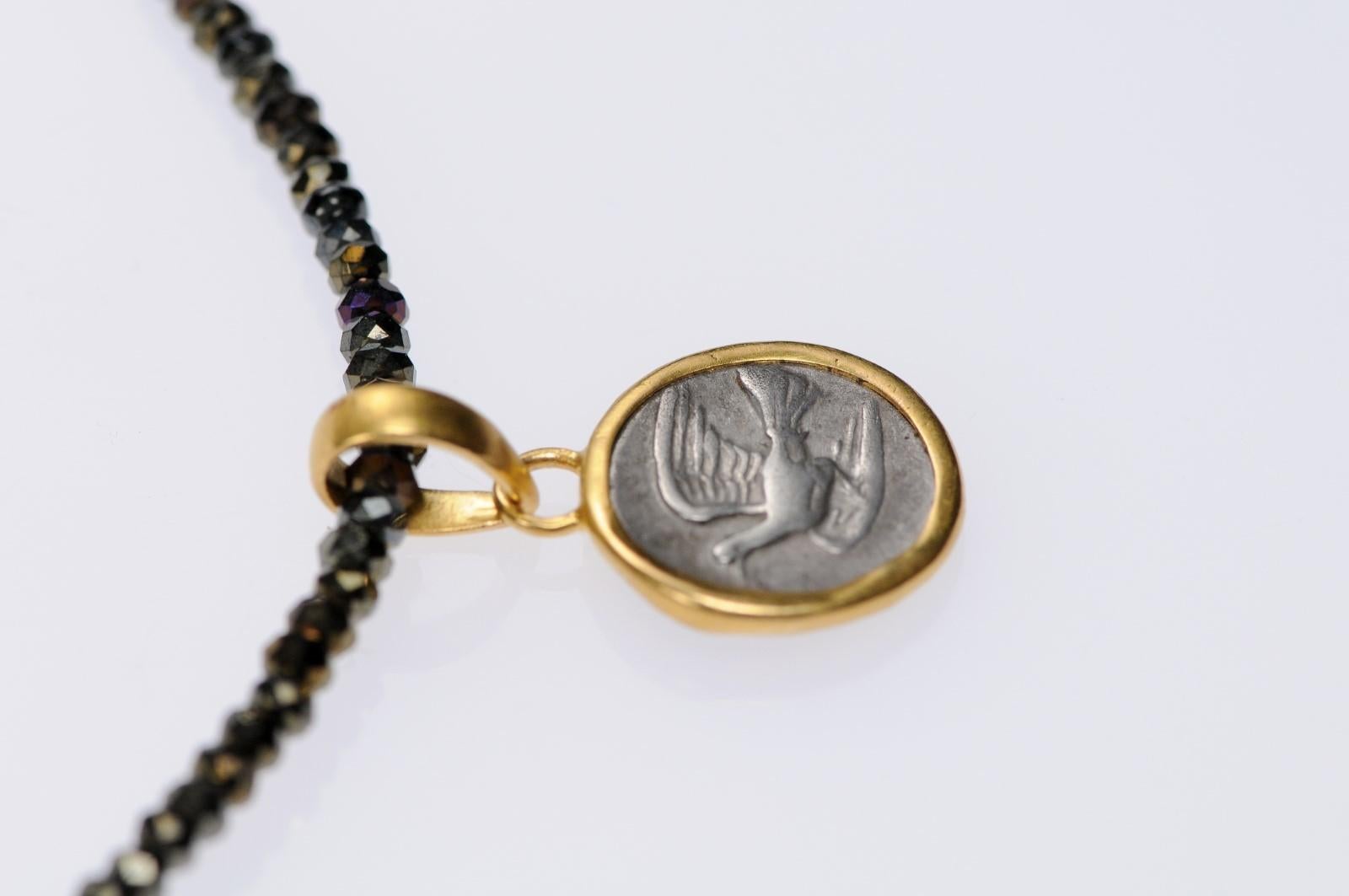 Dove & Chimeara 1/4 Stater Pendant (Chain for display only) For Sale 2