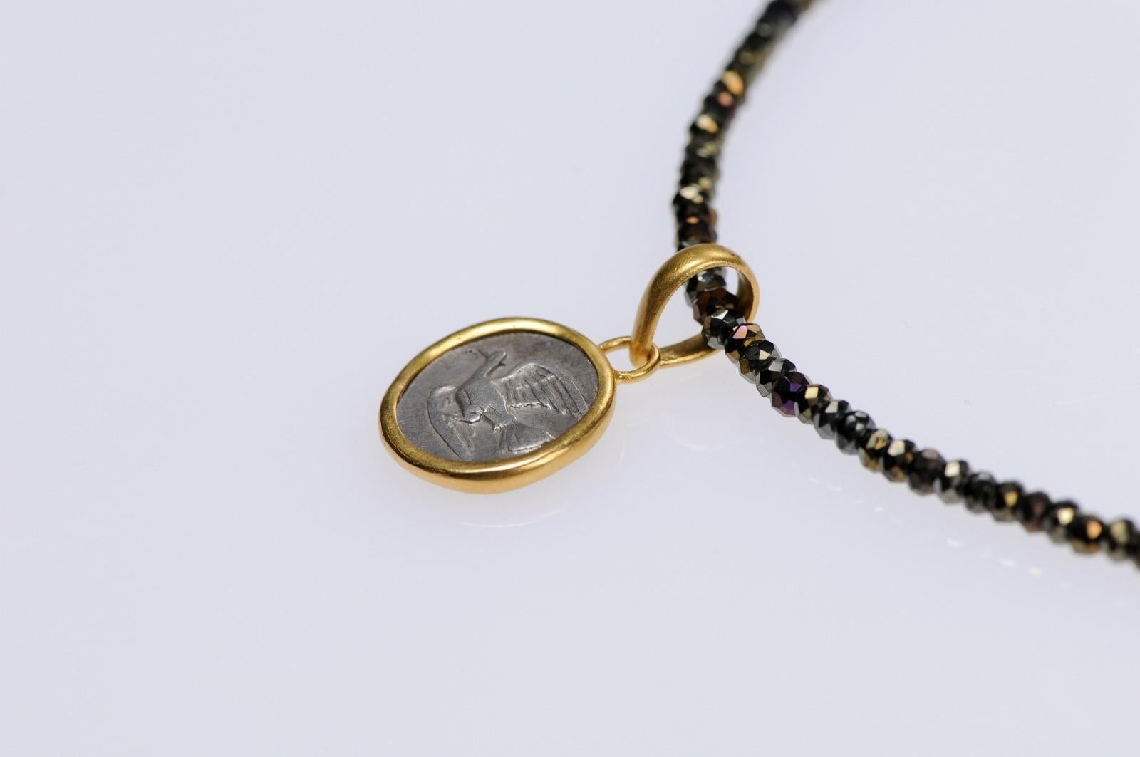 Dove & Chimeara 1/4 Stater Pendant (Chain for display only) For Sale 4