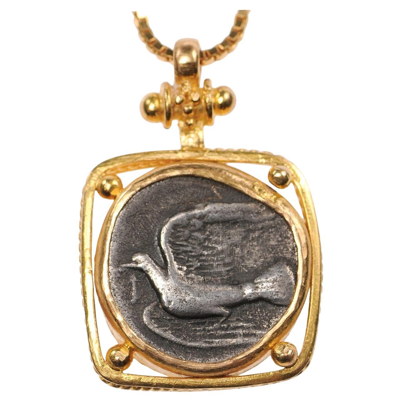 Dove & Chimeara 1/4 Stater Pendant (Chain for display only)